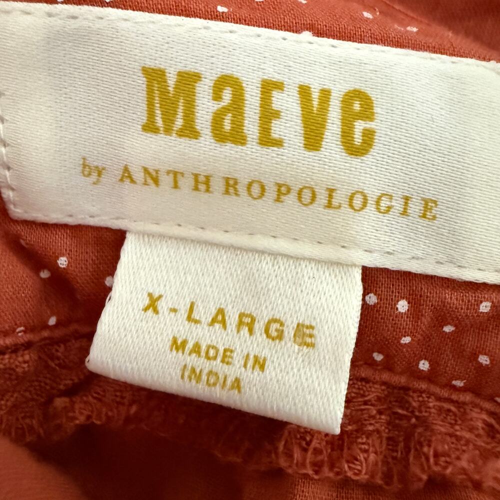 MAEVE | Rust Linen Blend Tie Back Twist Front Sundress Boho| Extra Large - Picture 6 of 8
